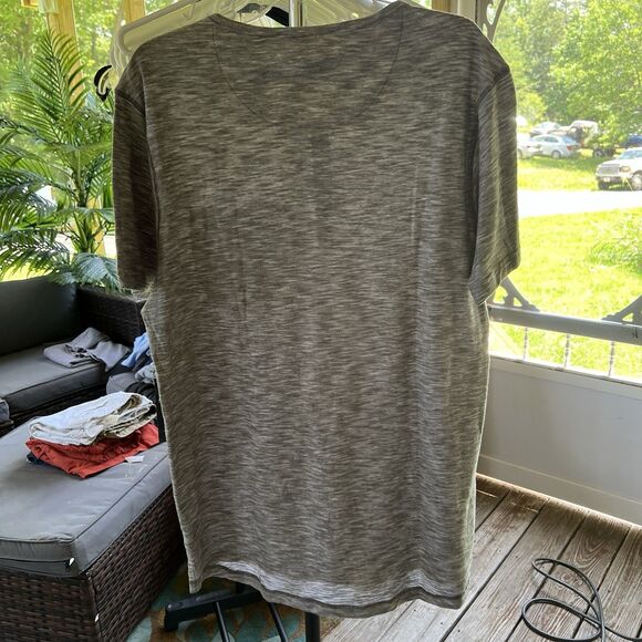 North River Outfitters Gray Henley Neckline Shirt (Large) Cotton NEW - Picture 6 of 6